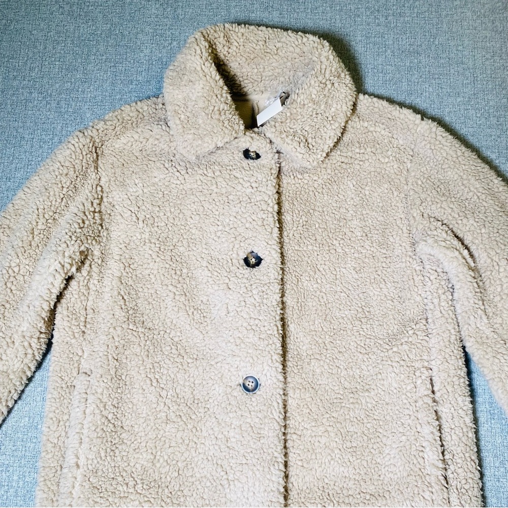 Uniqlo Tan Teddy Jacket - Picture 3 of 12